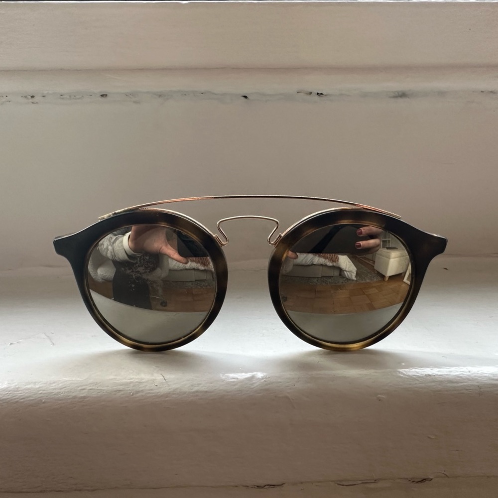 Ray Ban Round Sunglasses with Bar